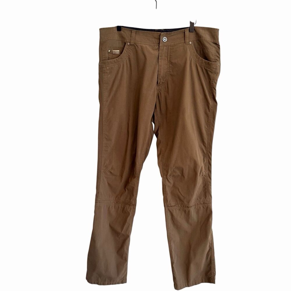 KUHL Mens Radikl Cargo Pants Size 38x34 Hiking Outdoor Gorpcore UPF 50+ Brown